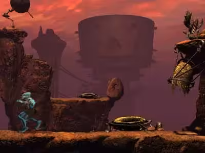 Notice how you can see the temples in the starting screen of both Paramonia and Scrabania. Another point to the environmental storytelling.